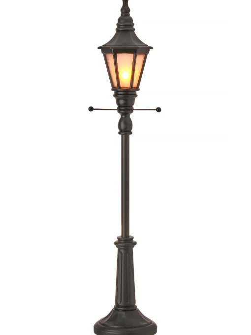 Regency International Regency 24" LED Lighted Battery Operated Black Standing Lamp Post MTX74711