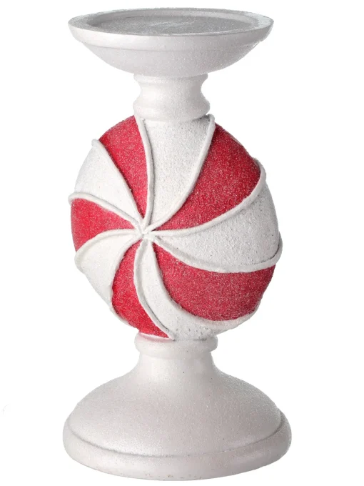 Regency International Regency 9" or 11.5" Peppermint Candy Candle Holder Christmas Decoration Online