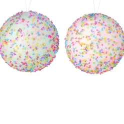 Regency International Regency 4" Rainbow Candy Sprinkles Ball Ornament MTX68953 Online