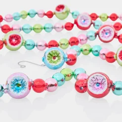 Shiny Brite Festive Fete 7' Glass Christmas Tree Garland 4028274 Clearance